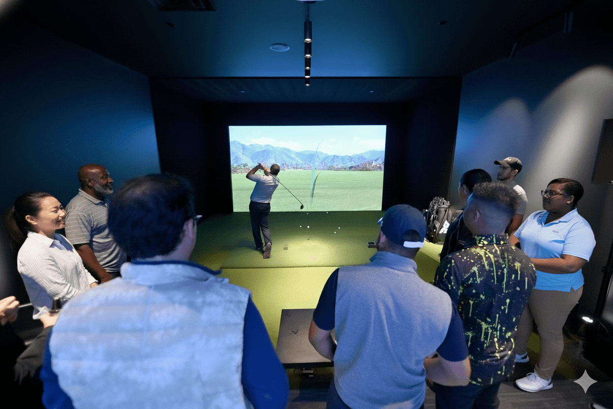 Indoor golf simulator