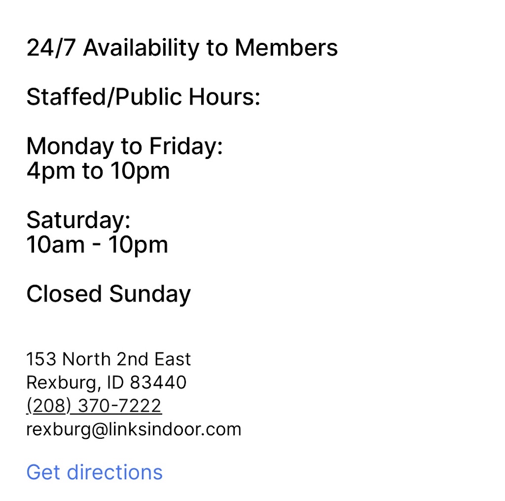 Links Indoor Golf - Rexburg - review